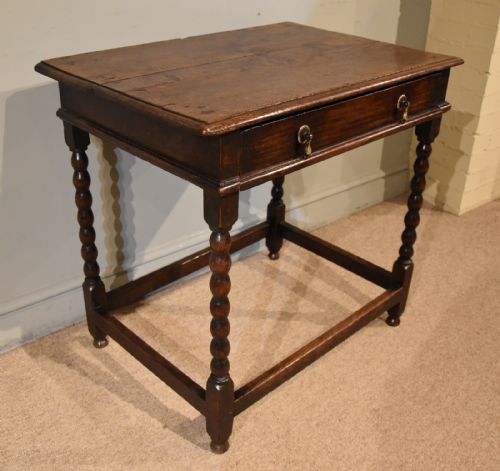 18TH CENTURY OAK SIDE TABLE - ADDITIONAL PHOTO 2