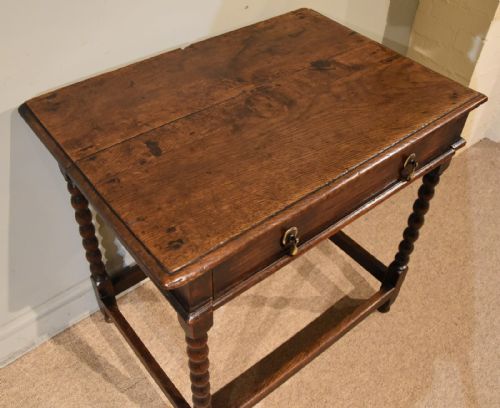 18TH CENTURY OAK SIDE TABLE - ADDITIONAL PHOTO 4