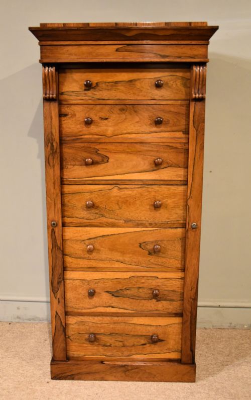 REGENCY ROSEWOOD WELLINGTON CHEST OF DRAWERS - ADDITIONAL PHOTO 1