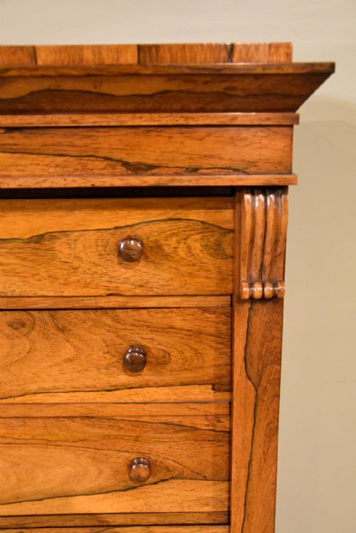 REGENCY ROSEWOOD WELLINGTON CHEST OF DRAWERS - ADDITIONAL PHOTO 9