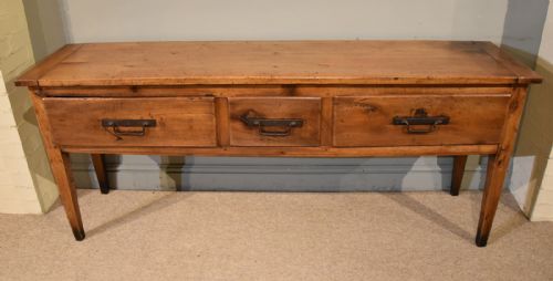 19th century cherry wood french server sideboard - CATEGORY: ANTIQUE SIDEBOARDS - DATED 19TH CENTURY