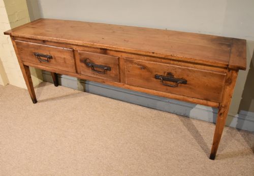 19TH CENTURY CHERRY WOOD FRENCH SERVER SIDEBOARD - ADDITIONAL PHOTO 2