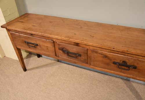 19TH CENTURY CHERRY WOOD FRENCH SERVER SIDEBOARD - ADDITIONAL PHOTO 4