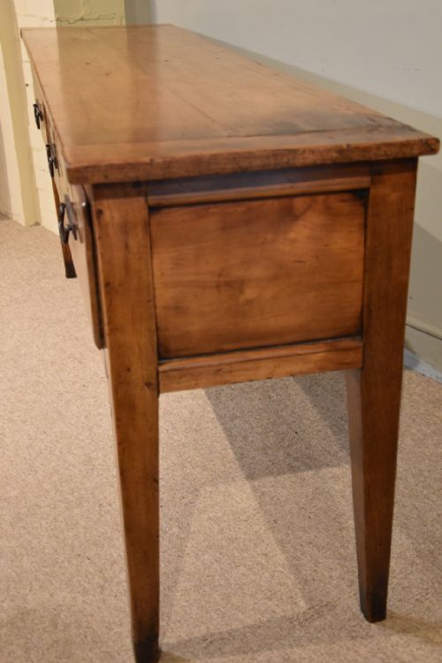 19TH CENTURY CHERRY WOOD FRENCH SERVER SIDEBOARD - ADDITIONAL PHOTO 5