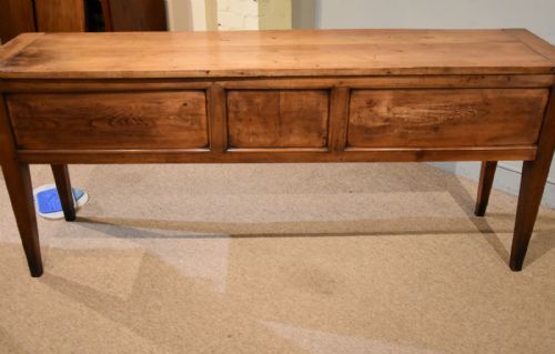 19TH CENTURY CHERRY WOOD FRENCH SERVER SIDEBOARD - ADDITIONAL PHOTO 6