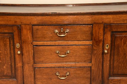 GEORGE III OAK LOW DRESSER BASE - ADDITIONAL PHOTO 2