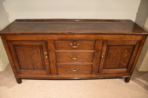 GEORGE III OAK LOW DRESSER BASE - ADDITIONAL PHOTO 5
