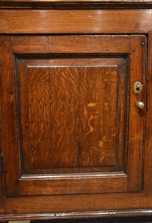 GEORGE III OAK LOW DRESSER BASE - ADDITIONAL PHOTO 8