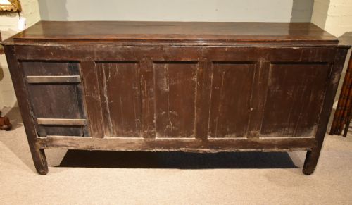 GEORGE III OAK LOW DRESSER BASE - ADDITIONAL PHOTO 9