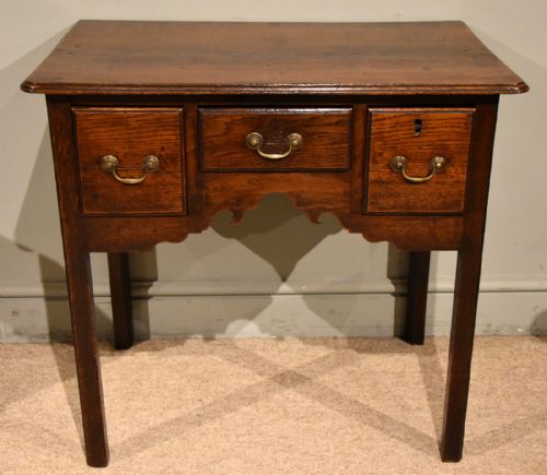 george iii country oak lowboy - CATEGORY: ANTIQUE FURNITURE - DATED 19TH CENTURY