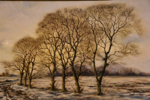 OIL PAINTING BY TREVOR PARKIN A WINTERS AFTERNOON - ADDITIONAL PHOTO 2