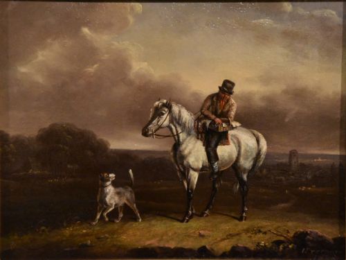 OIL PAINTING BY JAMES FREEMAN JOURNEY BACK FROM MARKET - ADDITIONAL PHOTO 1