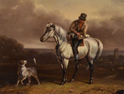 OIL PAINTING BY JAMES FREEMAN JOURNEY BACK FROM MARKET - ADDITIONAL PHOTO 2