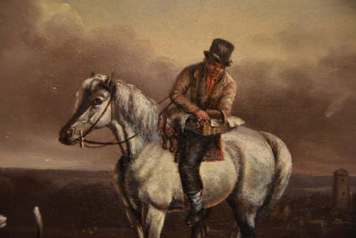 OIL PAINTING BY JAMES FREEMAN JOURNEY BACK FROM MARKET - ADDITIONAL PHOTO 3