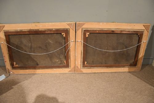 OIL PAINTING PAIR BY THOMAS THOMAS STAFFORDSHIRE FARMSTEADS - ADDITIONAL PHOTO 9