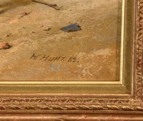 OIL PAINTING BY WALTER HUNT HOME FROM PASTURE - ADDITIONAL PHOTO 3