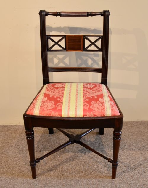 SET OF SIX REGENCY MAHOGANY DINING CHAIRS - ADDITIONAL PHOTO 2