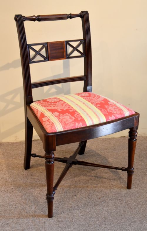 SET OF SIX REGENCY MAHOGANY DINING CHAIRS - ADDITIONAL PHOTO 3