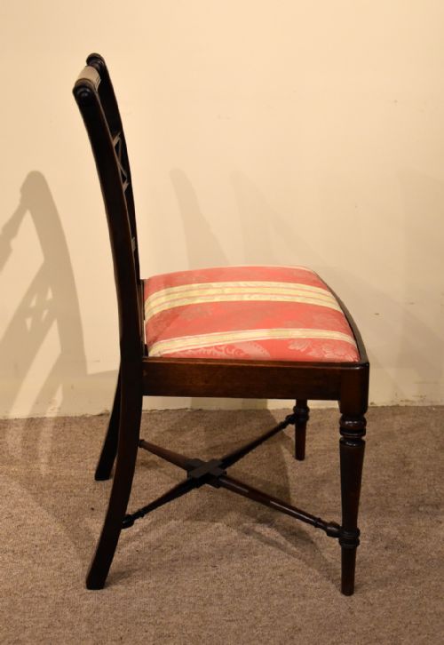 SET OF SIX REGENCY MAHOGANY DINING CHAIRS - ADDITIONAL PHOTO 4