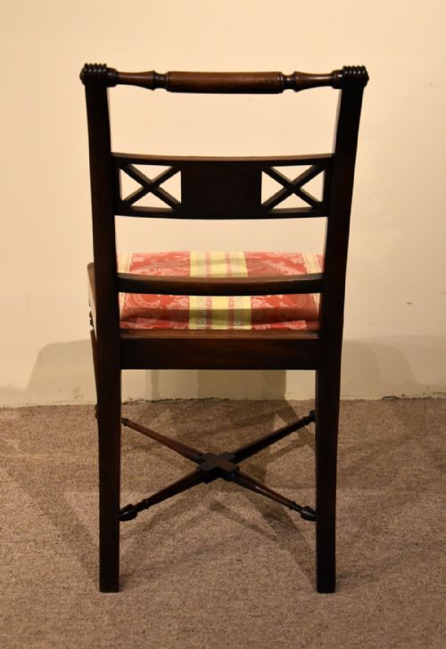 SET OF SIX REGENCY MAHOGANY DINING CHAIRS - ADDITIONAL PHOTO 5