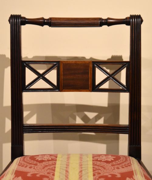 SET OF SIX REGENCY MAHOGANY DINING CHAIRS - ADDITIONAL PHOTO 6