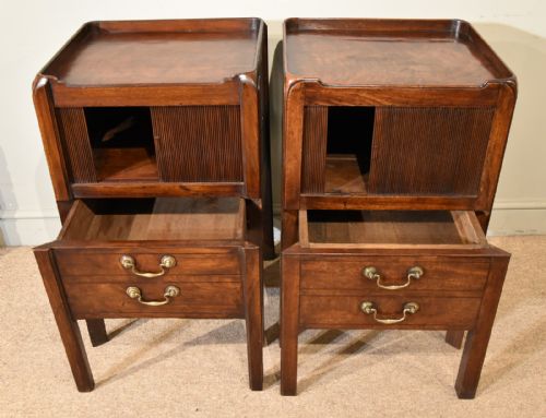 PAIR OF GEORGE III BEDSIDE COMMODES - ADDITIONAL PHOTO 2