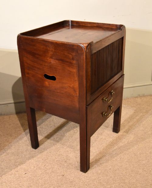 PAIR OF GEORGE III BEDSIDE COMMODES - ADDITIONAL PHOTO 3