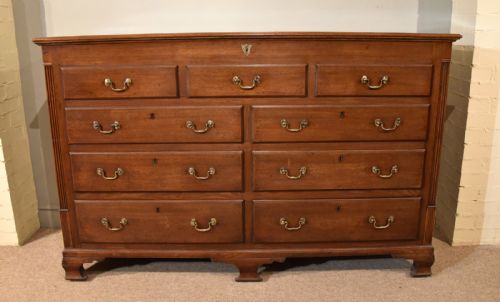 LARGE 19TH CENTURY LANCASHIRE MULE CHEST OF DRAWERS - ADDITIONAL PHOTO 1