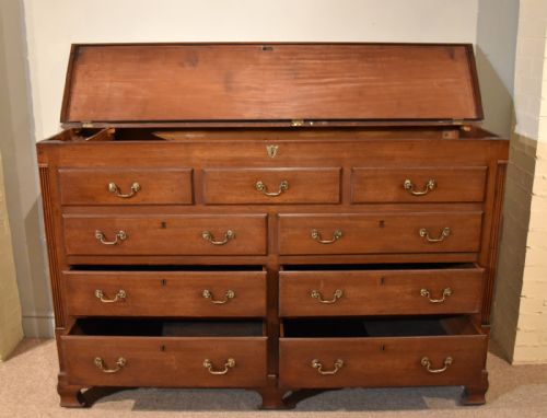 LARGE 19TH CENTURY LANCASHIRE MULE CHEST OF DRAWERS - ADDITIONAL PHOTO 3
