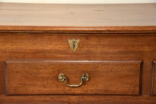 LARGE 19TH CENTURY LANCASHIRE MULE CHEST OF DRAWERS - ADDITIONAL PHOTO 6