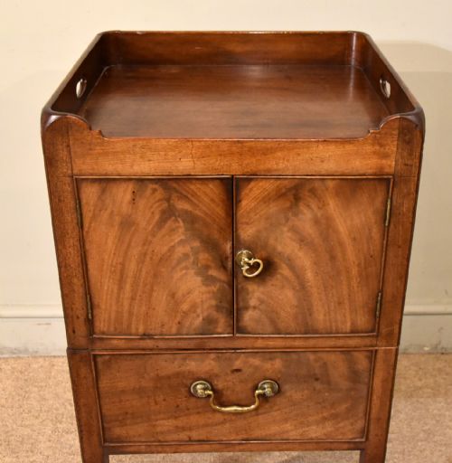 GEORGE III MAHOGANY BEDSIDE COMMODE - ADDITIONAL PHOTO 5