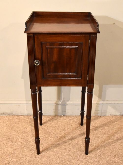 mahogany regency bedside pot cupboard - CATEGORY: ANTIQUE CUPBOARDS - DATED REGENCY