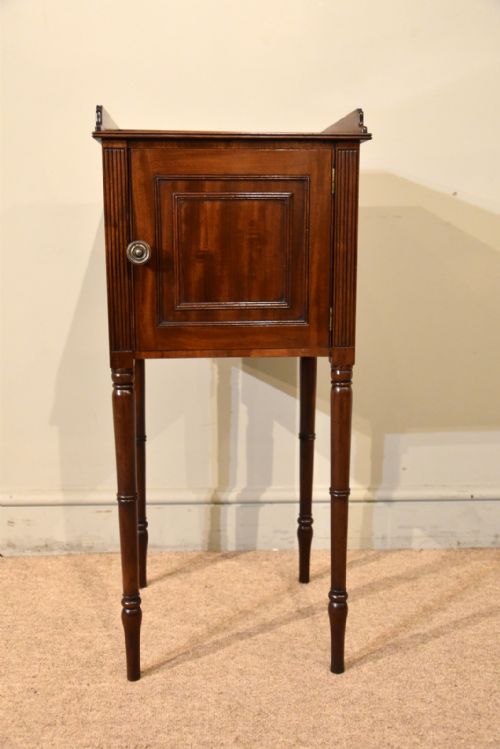 MAHOGANY REGENCY BEDSIDE POT CUPBOARD - ADDITIONAL PHOTO 8