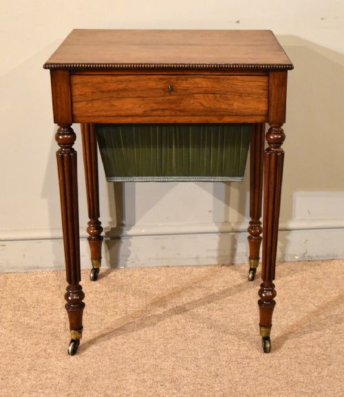 REGENCY PERIOD ROSEWOOD WORK TABLE - ADDITIONAL PHOTO 1