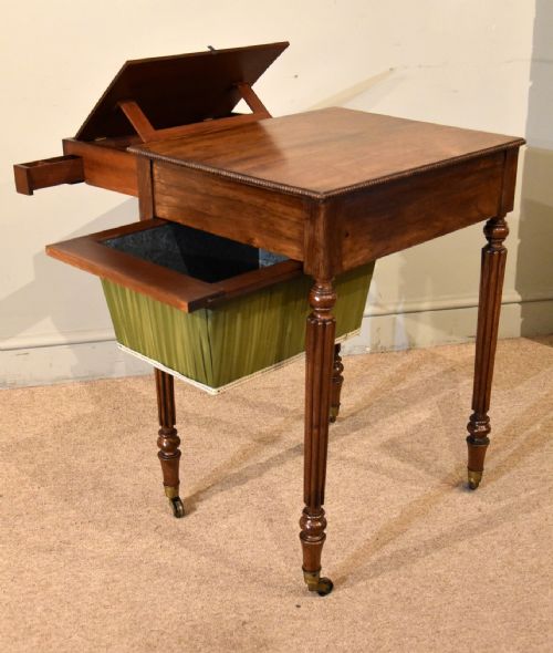 REGENCY PERIOD ROSEWOOD WORK TABLE - ADDITIONAL PHOTO 3