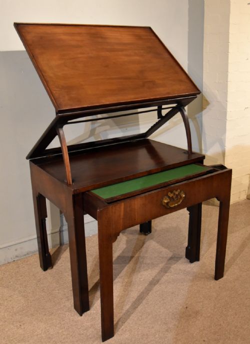 george ii mahogany architects table - CATEGORY: ANTIQUE TABLES - DATED GEORGIAN
