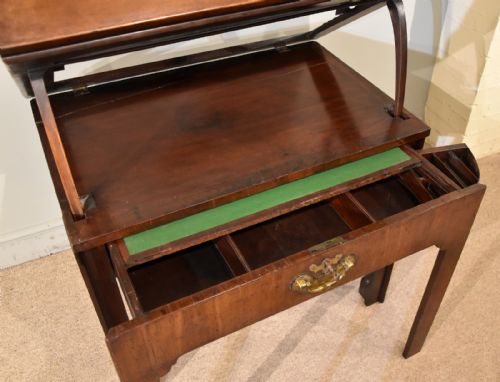 GEORGE II MAHOGANY ARCHITECTS TABLE - ADDITIONAL PHOTO 2