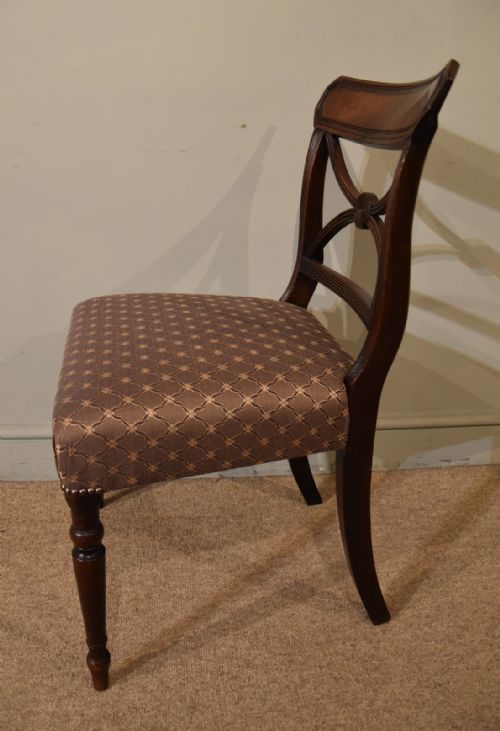 SET OF FOUR REGENCY MAHOGANY DINING CHAIRS - ADDITIONAL PHOTO 5