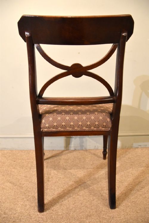 SET OF FOUR REGENCY MAHOGANY DINING CHAIRS - ADDITIONAL PHOTO 6