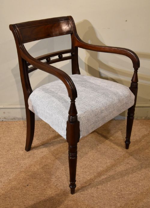 LARGE PAIR OF REGENCY MAHOGANY ARMCHAIRS - ADDITIONAL PHOTO 4