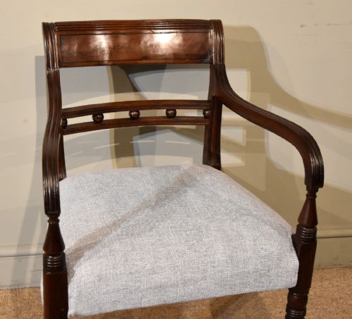 LARGE PAIR OF REGENCY MAHOGANY ARMCHAIRS - ADDITIONAL PHOTO 6