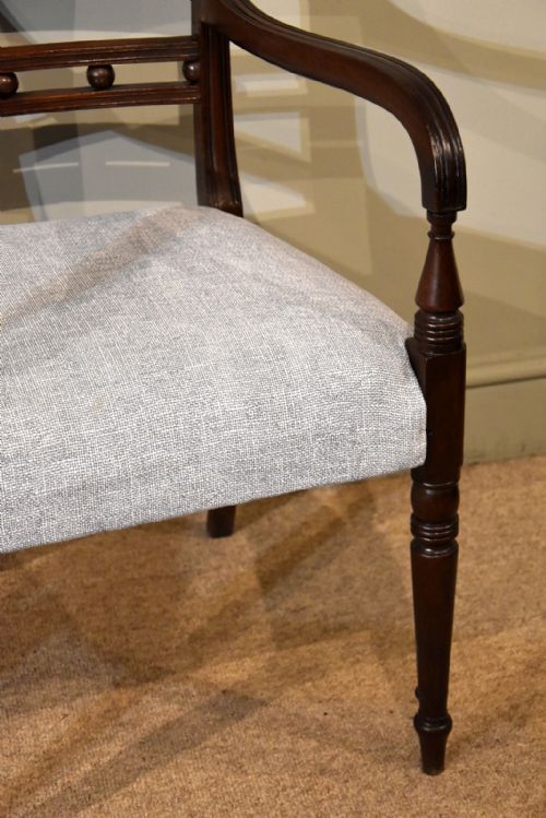 LARGE PAIR OF REGENCY MAHOGANY ARMCHAIRS - ADDITIONAL PHOTO 7