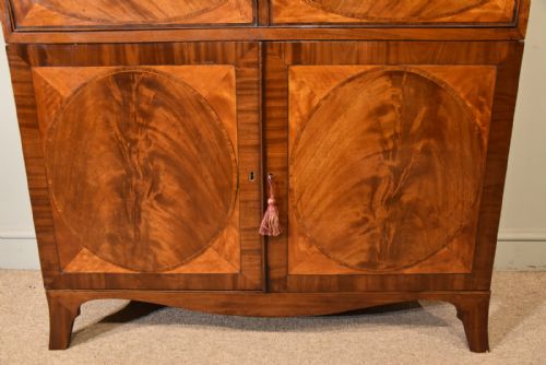 19TH CENTURY SECRETAIRE BOOKCASE TULIPWOOD AND SATINWOOD - ADDITIONAL PHOTO 8
