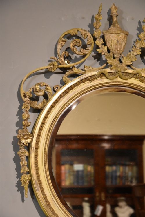 PAIR OF 19TH CENTURY CIRCULAR WALL MIRRORS - ADDITIONAL PHOTO 3
