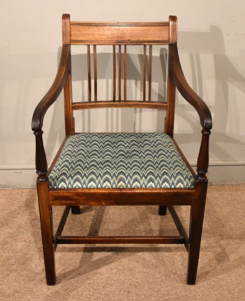 SET OF SIX REGENCY MAHOGANY DINING CHAIRS - ADDITIONAL PHOTO 1