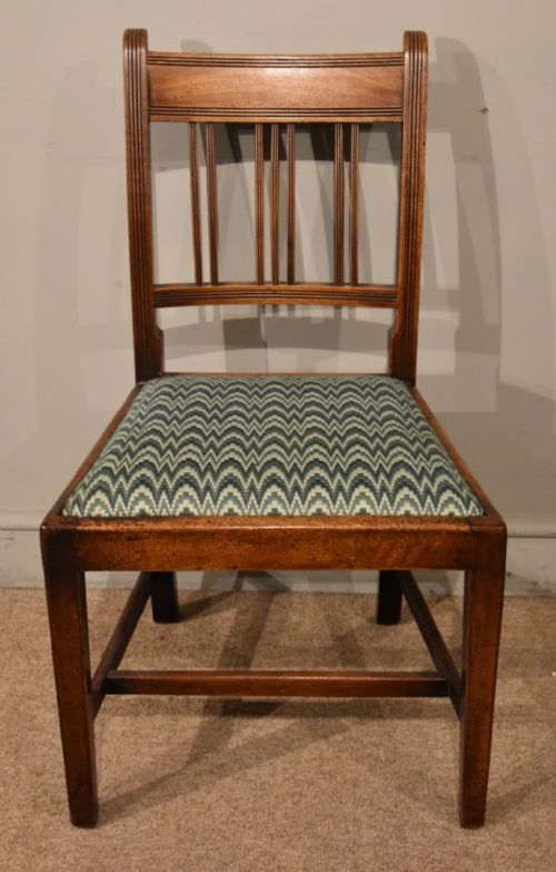 SET OF SIX REGENCY MAHOGANY DINING CHAIRS - ADDITIONAL PHOTO 4