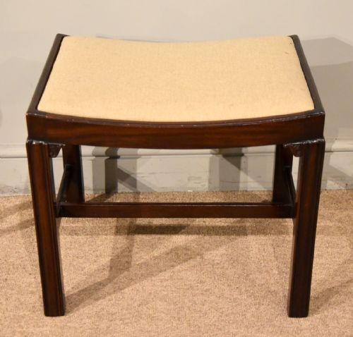 george iii english mahogany stool - CATEGORY: ANTIQUE STOOLS - DATED 18TH CENTURY