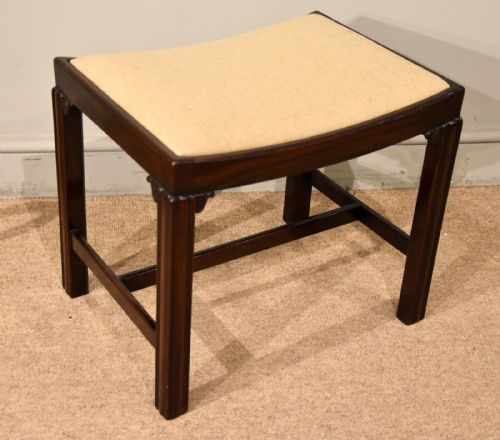 GEORGE III ENGLISH MAHOGANY STOOL - ADDITIONAL PHOTO 1
