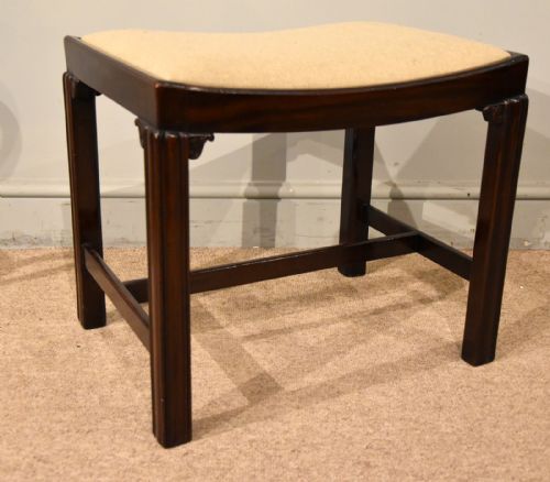 GEORGE III ENGLISH MAHOGANY STOOL - ADDITIONAL PHOTO 2