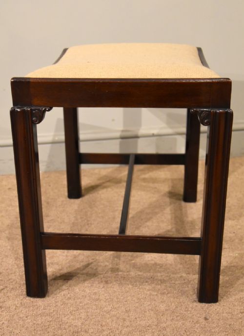 GEORGE III ENGLISH MAHOGANY STOOL - ADDITIONAL PHOTO 3